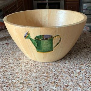 Wooden salad bowl